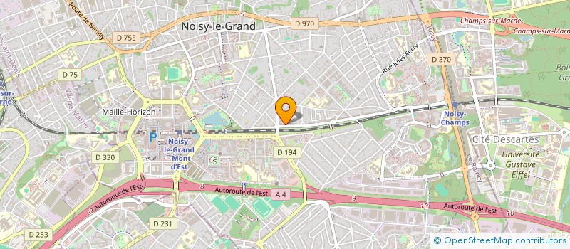 localisation de l'entreprise V.G.M. SA  NOISY-LE-GRAND