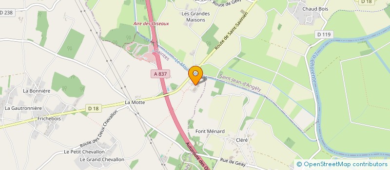 localisation de l'entreprise V.GUILLOT  GEAY