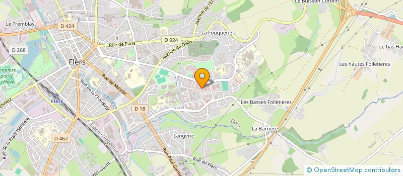 localisation de l'entreprise V.H.B. à FLERS
