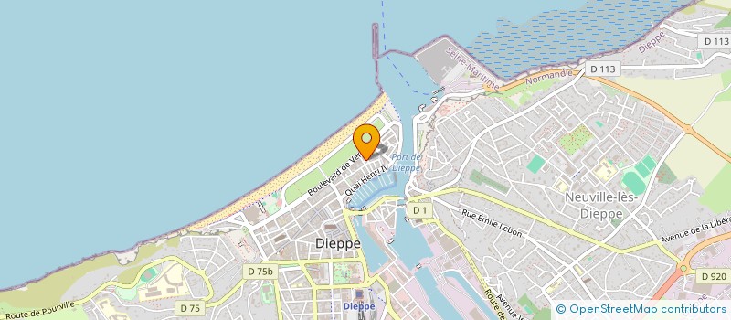 localisation de l'entreprise V.H.D. à DIEPPE