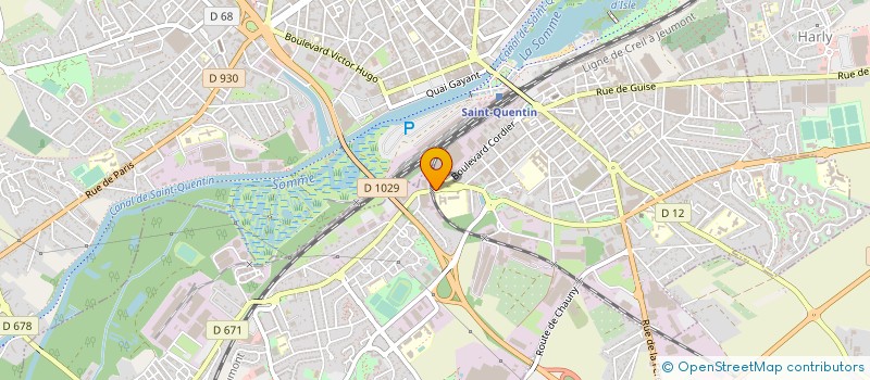 localisation de l'entreprise V.H.F NORD VIANDES HALAL EN FRANCE à SAINT-QUENTIN