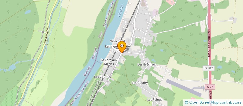 localisation de l'entreprise V H G NEGOCE AUTOS à COSNE-COURS-SUR-LOIRE