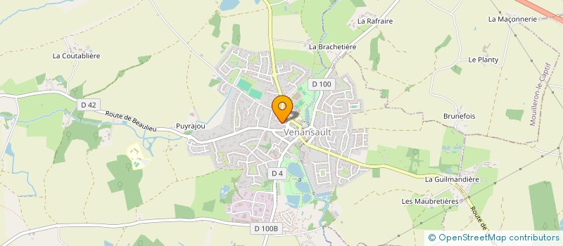 localisation de l'entreprise V.H. MACONNERIE à VENANSAULT