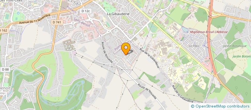 localisation de l'entreprise V.H.P. à POITIERS