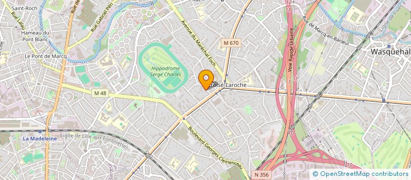 localisation de l'entreprise V.I.A. STRATEGY à MARCQ-EN-BARŒUL