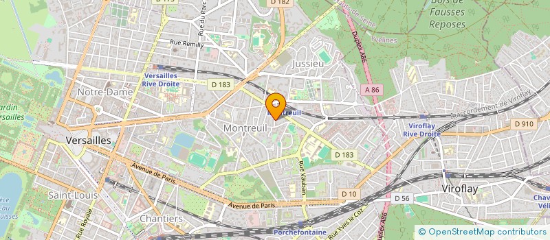 localisation de l'entreprise V.I A VERSAILLES à VERSAILLES