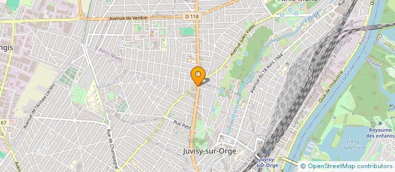 localisation de l'entreprise V.I.BTP à JUVISY-SUR-ORGE