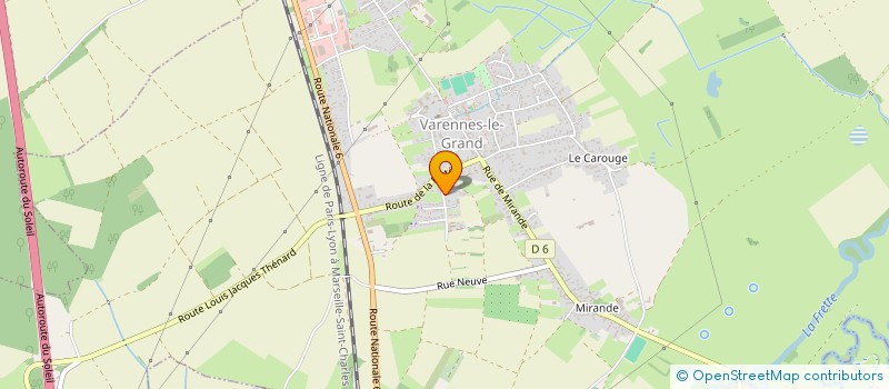 localisation de l'entreprise V.I.C.  VARENNES-LE-GRAND