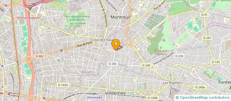 localisation de l'entreprise V.I.D.I EXPERTISES & CONSEILS à MONTREUIL
