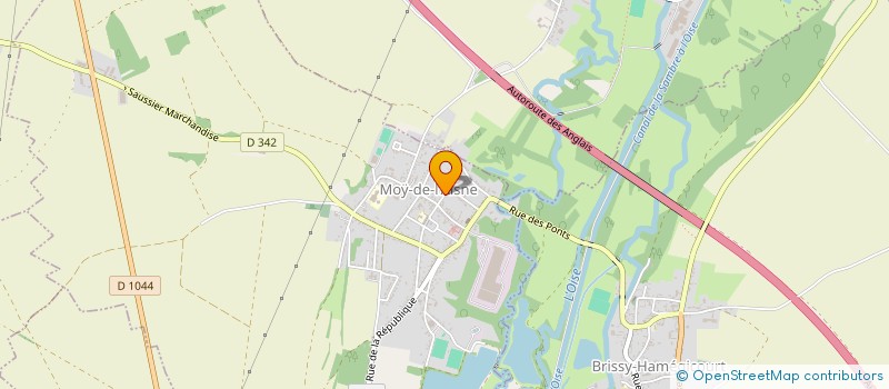 localisation de l'entreprise V & I IMMO à MOY-DE-L'AISNE