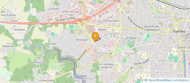 localisation de l'entreprise V.I.P à VANNES