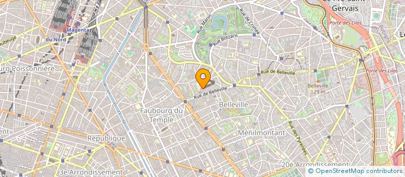 localisation de l'entreprise V.I.P. COIFFURE  PARIS