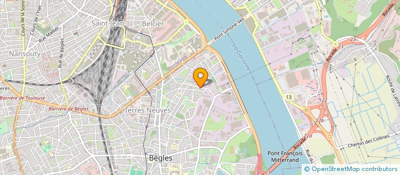 localisation de l'entreprise V.I.P. CONTACTS  BEGLES