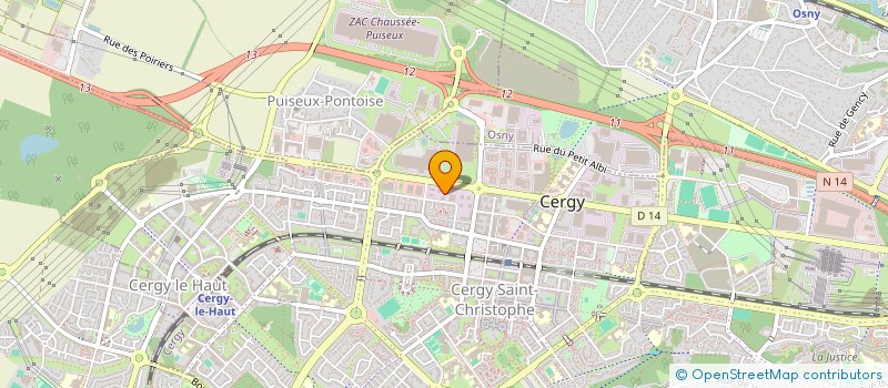 localisation de l'entreprise V.I.P. FRANCE à CERGY