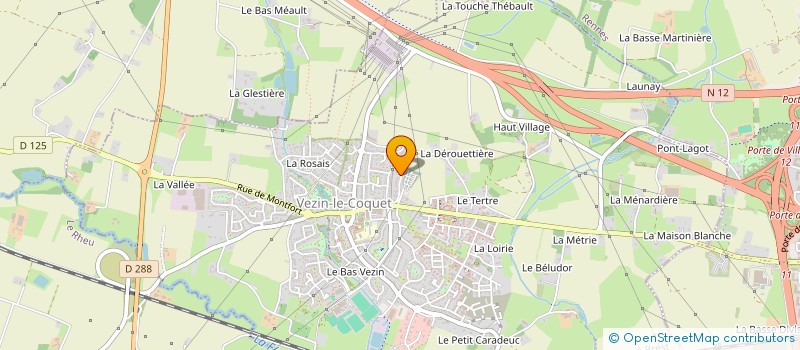 localisation de l'entreprise V.I.P. VEZIN IMPORTANT PERSON  VEZIN-LE-COQUET