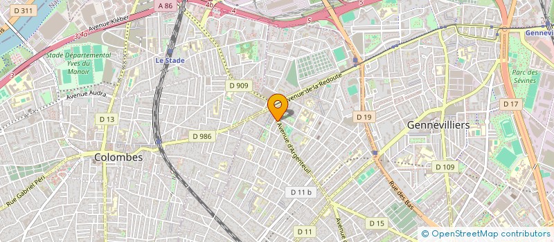 localisation de l'entreprise V'IK à BOIS-COLOMBES