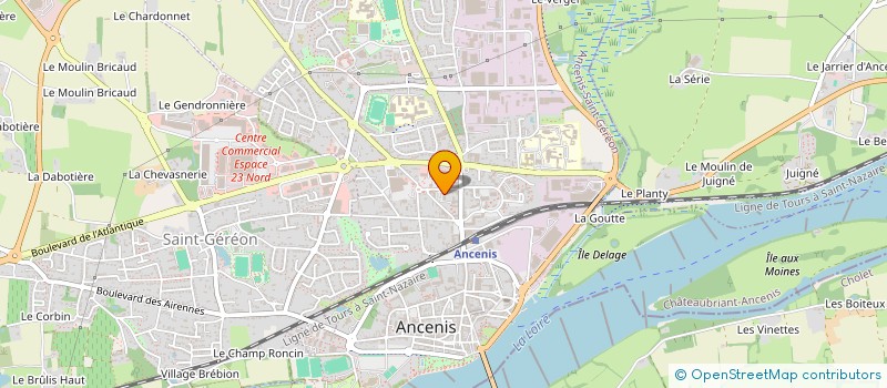 localisation de l'entreprise V.IMMO  ANCENIS-SAINT-GEREON