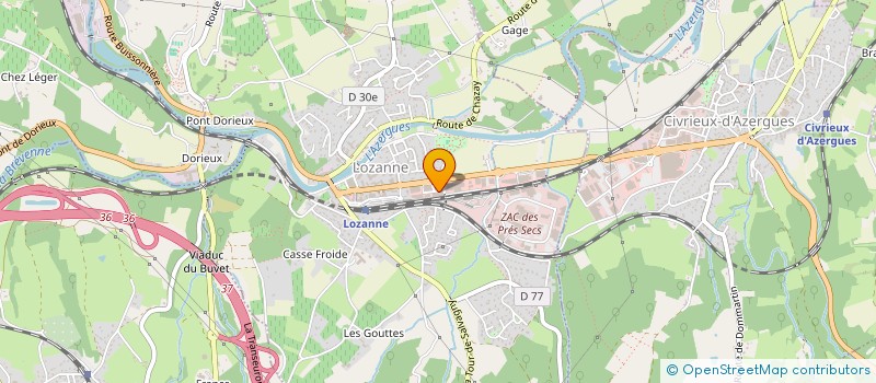 localisation de l'entreprise V - IMMO  LOZANNE