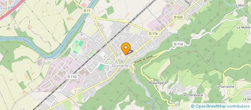 localisation de l'entreprise V. INVEST  DOMENE