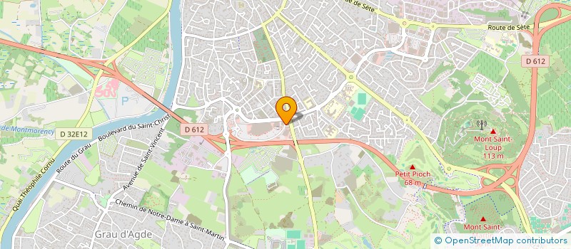 localisation de l'entreprise V INVEST à AGDE