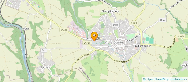 localisation de l'entreprise V INVEST  VIC-LE-COMTE