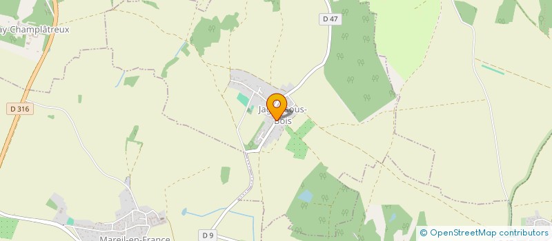 localisation de l'entreprise V.J.A  JAGNY-SOUS-BOIS