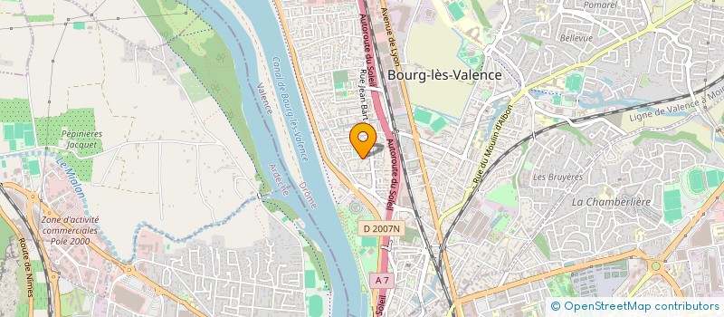 localisation de l'entreprise V.J. DANCE à BOURG-LES-VALENCE