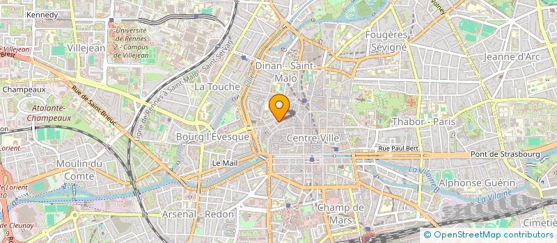 localisation de l'entreprise V.J.F.  RENNES