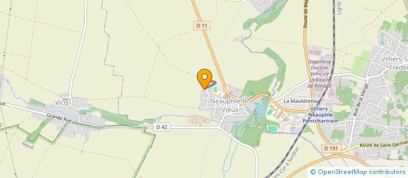 localisation de l'entreprise V.J.F. IMMOBILIER  NEAUPHLE-LE-VIEUX