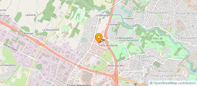 localisation de l'entreprise V.J. INTERNATIONAL à SAINT-HERBLAIN