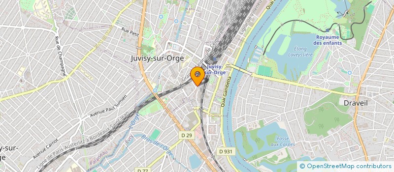 localisation de l'entreprise V.J.M. à JUVISY-SUR-ORGE