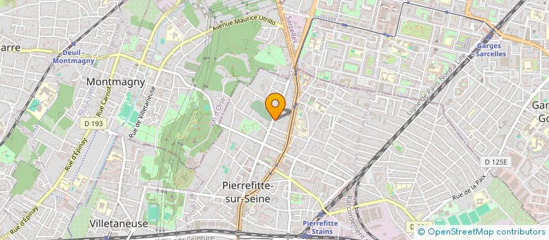 localisation de l'entreprise V & J MENUISERIES à PIERREFITTE-SUR-SEINE