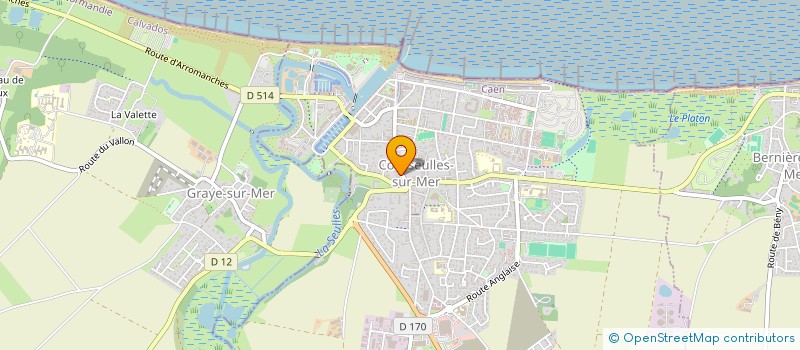 localisation de l'entreprise V.J.P.C à COURSEULLES-SUR-MER