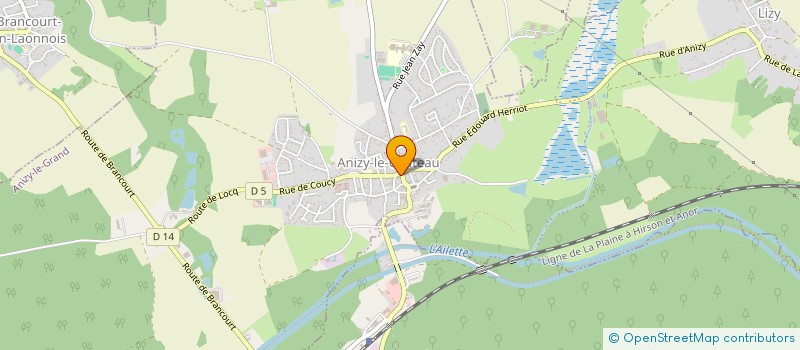 localisation de l'entreprise V.K. 31 ORIENTALE & EXOTIQUE  ANIZY-LE-GRAND