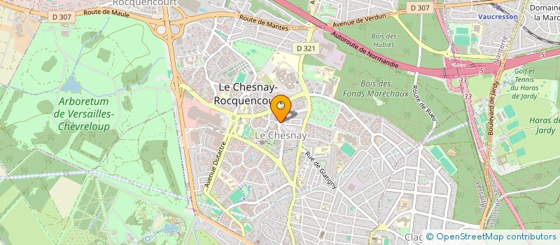 localisation de l'entreprise V.K. DISTRIBUTION à LE CHESNAY-ROCQUENCOURT
