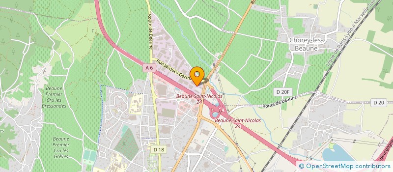 localisation de l'entreprise V K GESTION HOTEL  SAVIGNY-LES-BEAUNE