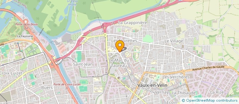 localisation de l'entreprise V.K.M.V.  VAULX-EN-VELIN