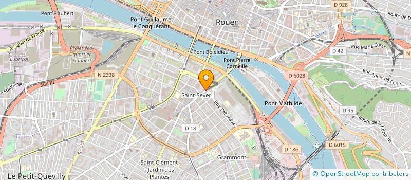 localisation de l'entreprise V.K.-S.A.R.L à ROUEN