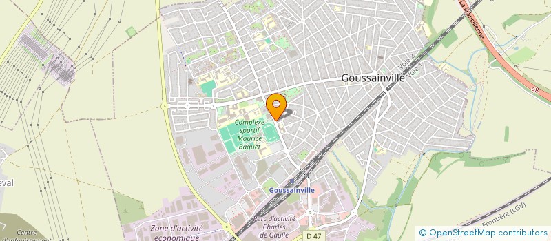 localisation de l'entreprise V & K SUPERMARCHE à GOUSSAINVILLE