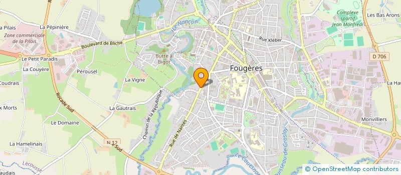 localisation de l'entreprise V-K10 PROPRETE à FOUGERES