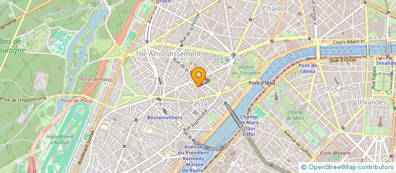 localisation de l'entreprise V.L.A  PARIS