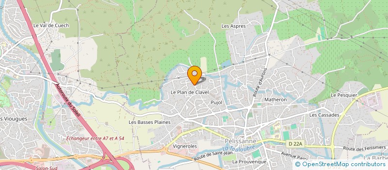 localisation de l'entreprise V.L.A.H  PELISSANNE