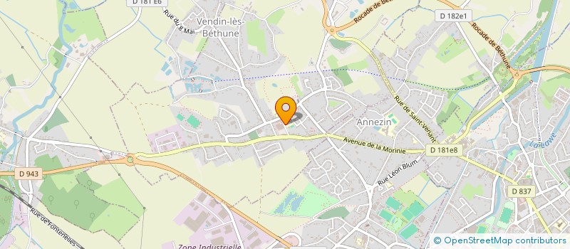 localisation de l'entreprise V.L.B  VENDIN-LES-BETHUNE