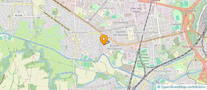 localisation de l'entreprise V.L.B à STRASBOURG