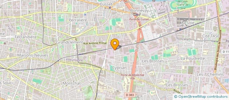 localisation de l'entreprise V.L. CONCEPT BOIS  VILLEURBANNE