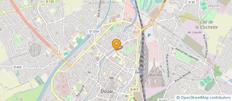 localisation de l'entreprise V.L.G. à DOUAI
