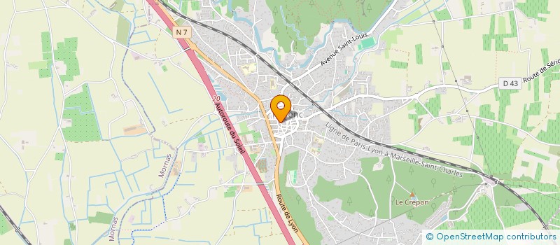 localisation de l'entreprise V.L MANAGEMENT & PRODUCTIONS  PIOLENC