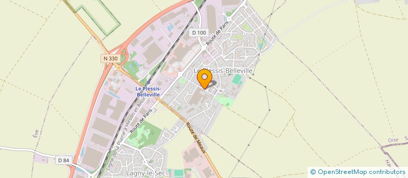 localisation de l'entreprise V.L.P.R.  LE PLESSIS-BELLEVILLE