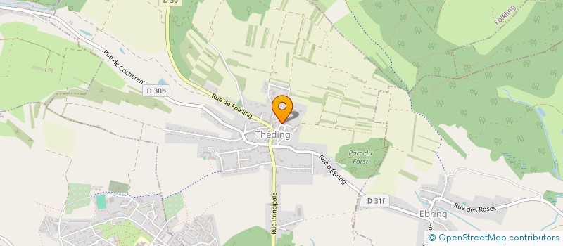 localisation de l'entreprise V L R  THEDING