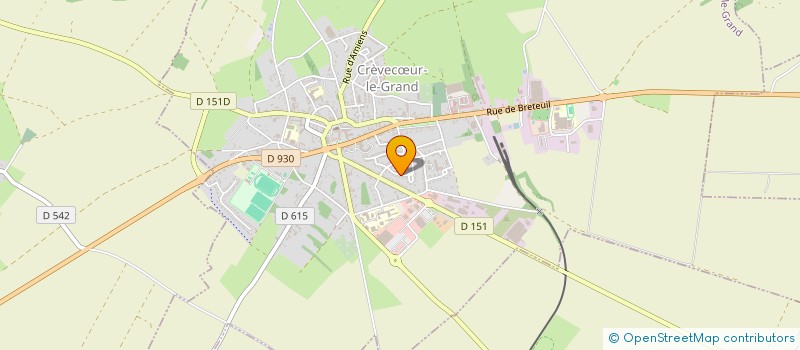 localisation de l'entreprise V.L.R.  CREVECUR-LE-GRAND